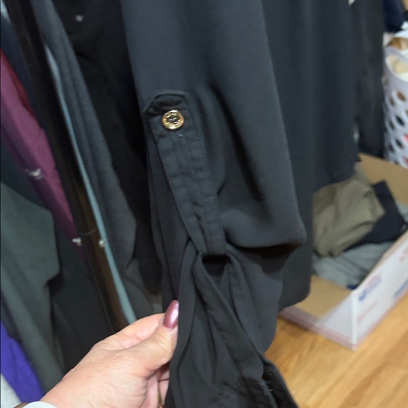 Michael Kors Black Long Sleeve Blouse - Picture 3 of 4